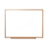Universal Dry Erase Board, Melamine, 48 x 36, Oak Frame