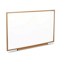 Universal Dry Erase Board, Melamine, 48 x 36, Oak Frame