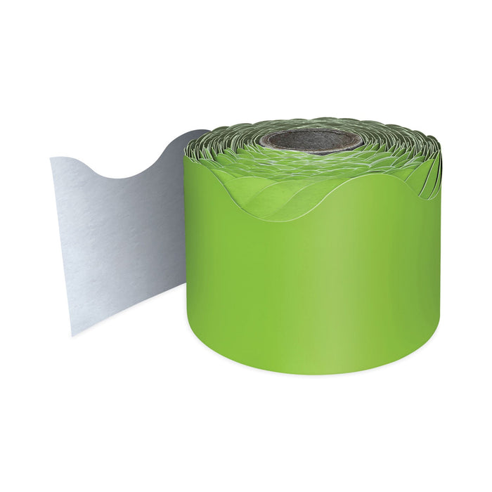 Carson-Dellosa Education Rolled Scalloped Borders, 2.25" x 65 ft, Lime