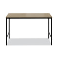 Safco Simple Work Desk, 45.5" x 23.5" x 29.5", Walnut