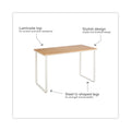 Safco Steel Desk, 47.25" x 24" x 28.75", Beech/White