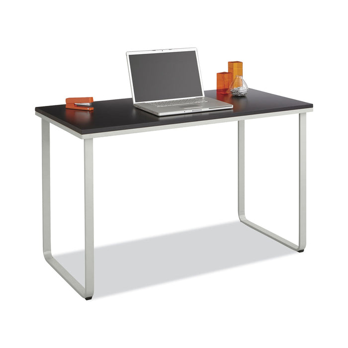 Safco Steel Desk, 47.25" x 24" x 28.75", Black/Silver