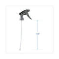 Boardwalk Chemical-Resistant Trigger Sprayer 320CR, 7.25" Tube, Fits16 oz Bottles, Gray, 24/Carton