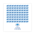 Boardwalk Bowl Clip, Cotton Blossom Scent, Blue, 12/Box, 6 Boxes/Carton