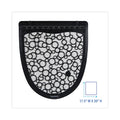 Boardwalk Urinal Mat 2.0, Rubber, 17.5 x 20, Black/White, 6/Carton
