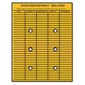 Quality Park Brown Kraft String/Button Interoffice Envelope, #97, Two-Sided Five-Column Format, 52-Entries, 10 x 13, Brown Kraft, 100/CT