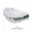 Boardwalk Mop Head, Premium Standard Head, Cotton/Rayon Fiber, Medium, White