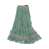 Boardwalk Mop Head, Premium Standard Head, Cotton/Rayon Fiber, Large, Green