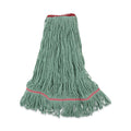 Boardwalk Mop Head, Premium Standard Head, Cotton/Rayon Fiber, Large, Green