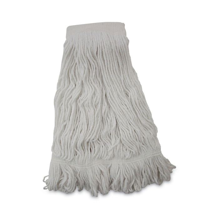 Boardwalk Mop Head, Pro Loop Web/Tailband, Premium Saddleback Head, Ryn, 24-oz., WH, 12/CT