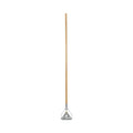 Boardwalk Quick Change Metal Head Wooden Mop Handle, Junior, 0.88" dia x 54", Natural