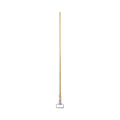 Boardwalk Spring Grip Metal Head Mop Handle for Most Mop Heads, Wood, 60", Natural