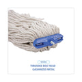 Boardwalk Cut-End Lie-Flat Wet Mop Head, Cotton, 16oz, White, 12/Carton