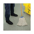 Boardwalk Mop Head, Economical Lie-Flat Head, Cotton Fiber, 20 oz, White, 12/Carton