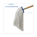 Boardwalk Mop Head, Economical Lie-Flat Head, Rayon Fiber, 20oz, White, 12/Carton