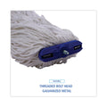 Boardwalk Mop Head, Economical Lie-Flat Head, Rayon Fiber, 20oz, White, 12/Carton