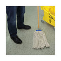 Boardwalk Cut-End Lie-Flat Wet Mop Head, Cotton, 24oz, White, 12/Carton
