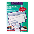 Quality Park Reveal-N-Seal Envelope, #8 5/8, Commercial Flap, Self-Adhesive Closure, 3.63 x 8.63, White, 500/Box