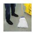 Boardwalk Cut-End Lie-Flat Wet Mop Head, Rayon, 24oz, White, 12/Carton