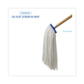 Boardwalk Cut-End Lie-Flat Wet Mop Head, Rayon, 24oz, White