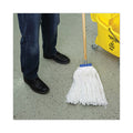 Boardwalk Cut-End Lie-Flat Wet Mop Head, Rayon, 24oz, White