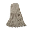 Boardwalk Mop Head, Economical Lie-Flat Head, Cotton Fiber, 32oz, White, 12/Carton