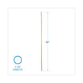 Boardwalk Lie-Flat Screw-In Mop Handle, Lacquered Wood, 1.13" dia x 60", Natural