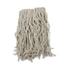 Boardwalk Mop Head, Cotton, Cut-End, White, 4-Ply, #16 Band, 12/Carton
