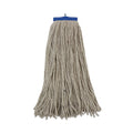 Boardwalk Mop Head, Lie-Flat Head, Cotton Fiber, 24 oz., White, 12/Carton
