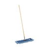 Boardwalk Dry Mopping Kit, 24 x 5 Blue Synthetic Head, 60" Natural Wood/Metal Handle
