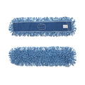 Boardwalk Dry Mopping Kit, 36 x 5 Blue Blended Synthetic Head, 60" Natural Wood/Metal Handle