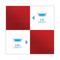 Boardwalk Sanitizing Bucket, 6 qt, Plastic, Red, 8" dia