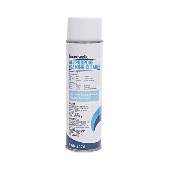 Boardwalk All-Purpose Foaming Cleaner w/Ammonia, 19 oz Aerosol Spray, 12/Carton