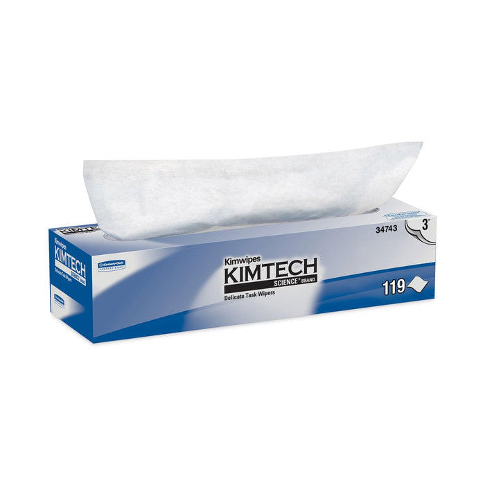 Kimtech Kimwipes Delicate Task Wipers, 3-Ply, 11.8 x 11.8, 100/Box, 15 Boxes/Carton