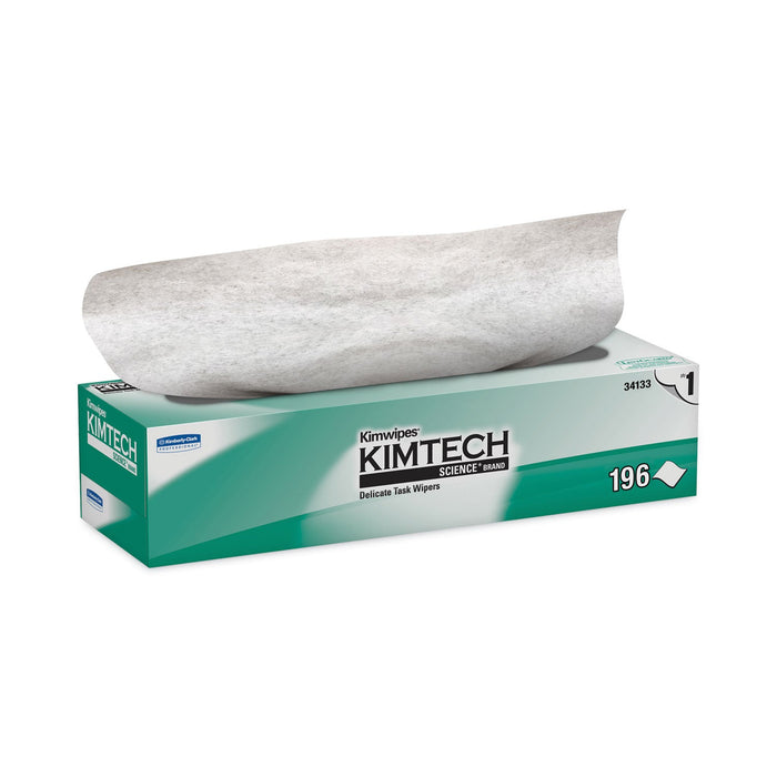 Kimtech Kimwipes Delicate Task Wipers, 1-Ply, 11.8 x 11.8, 198/Box, 15 Boxes/Carton