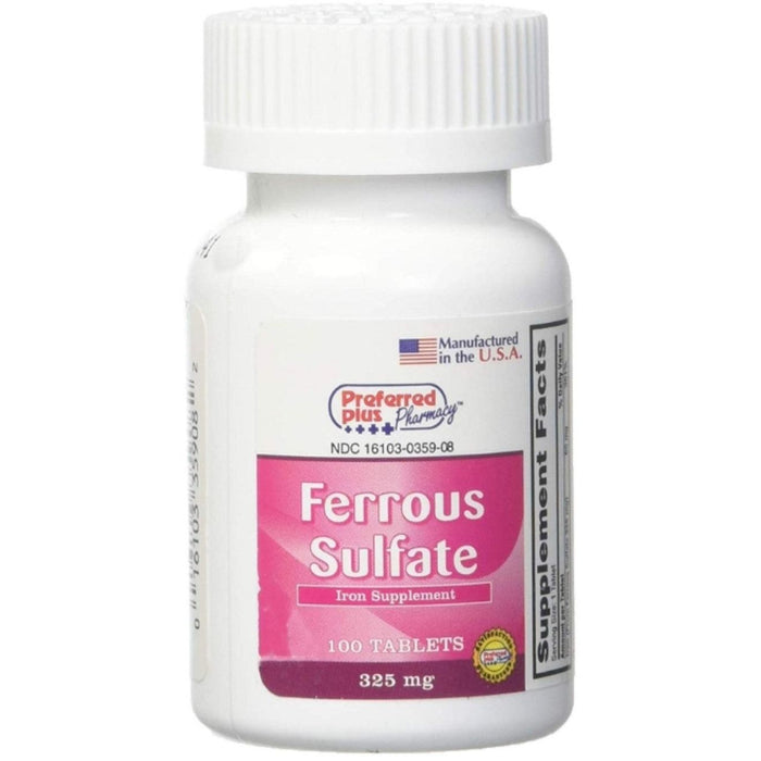 Preferred Plus Ferrous Sulfphate 325 Mg Iron Tablets by Pasteur Pharmacy