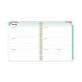 Blue Sky Laurel Weekly/Monthly Planner, Laurel Floral Artwork, 11 x 8.5, Green/Pink/Orange Cover, 12-Month (Jan to Dec): 2023