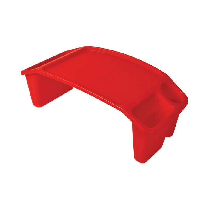 deflecto Antimicrobial Lap Desk, Rectangular, 23.35w x 12d x 8.53h, Red