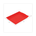 deflecto Little Artist Antimicrobial Finger Paint Tray, 16 x 1.8 x 12, Red
