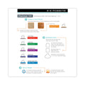 ES Robbins Floor+Mate, For Hard Floor to Medium Pile Carpet up to 0.75", 46 x 48, Black