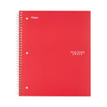 Five Star Wirebound Notebook, 1 Subject, Wide/Legal Rule, Red Cover, 10.5 x 8, 100 Sheets