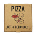 BluTable Pizza Boxes, 14 x 14 x 1.75, Kraft, Paper, 50/Pack