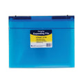 C-Line Expanding File with Hang Tabs, Pre-Printed Index-Tab Inserts, 12 Sections, 1" Capacity, Letter Size, 1/6-Cut Tabs, Blue