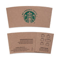 Starbucks Cup Sleeves, Fits 12, 16, 20 oz Hot Cups, Kraft, 1,380/Carton