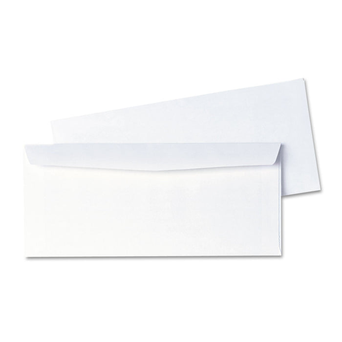 Quality Park Business Envelope, #10, Commercial Flap, Diagonal Seam, Gummed Closure, 24 lb Bond Weight Paper, 4.13 x 9.5, White, 1,000/Box