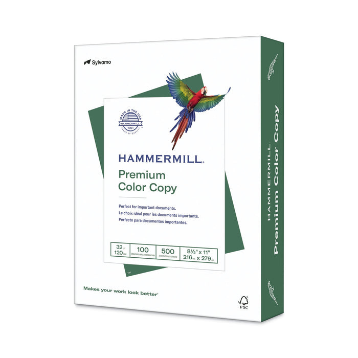 Hammermill Premium Color Copy Print Paper, 100 Bright, 32 lb Bond Weight, 8.5 x 11, Photo White, 500/Ream