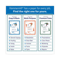 Hammermill Copy Plus Print Paper, 92 Bright, 3-Hole, 20 lb Bond Weight, 8.5 x 11, White, 500/Ream