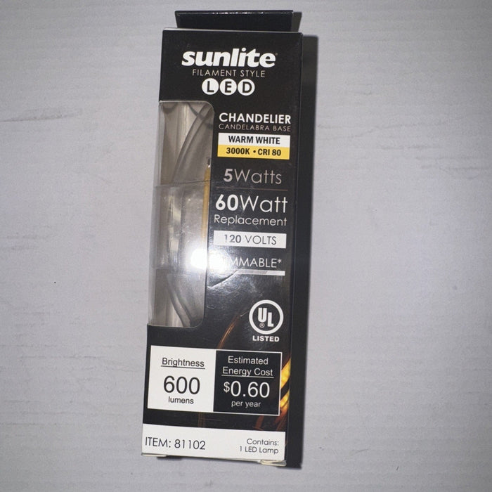 Sunlite Led Bulb 5watts 600 Lumens Warm White #81102 by Price Is Right Miami