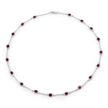 Genuine Garnet By the Yard Necklace by Fine Color Jewels