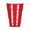 Hefty Easy Grip Disposable Plastic Party Cups, 18 oz, Red, 50/Pack, 8 Packs/Carton